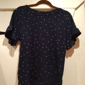 Ruffled Sleeve Blouse